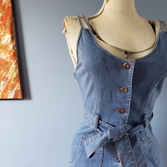 Jealous Tomato Denim Dress/Size Small - Picture 4 of 10